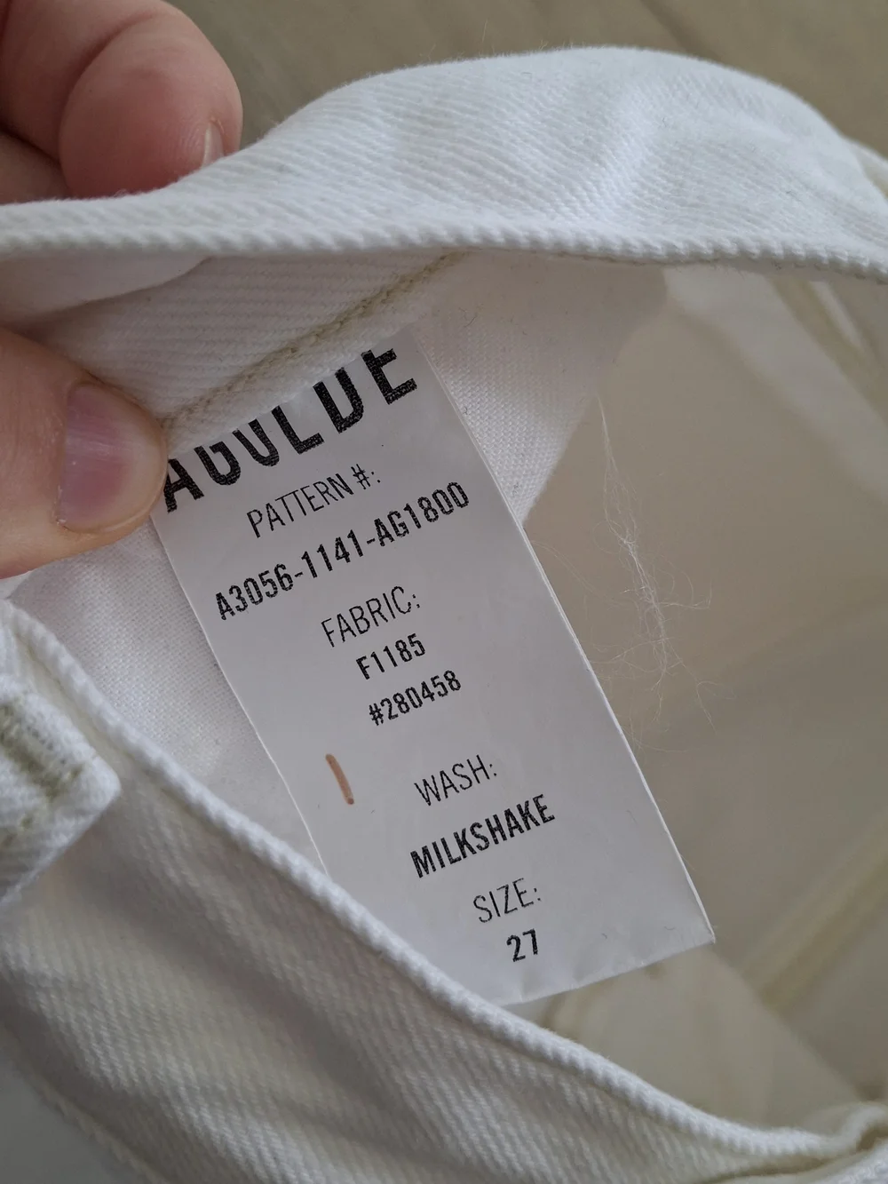 NWT AGOLDE Della White Denim Midi Skirt Raw Hem Frayed Size 27
